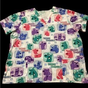 Scooby Doo “Express Yourself” Scrub Top